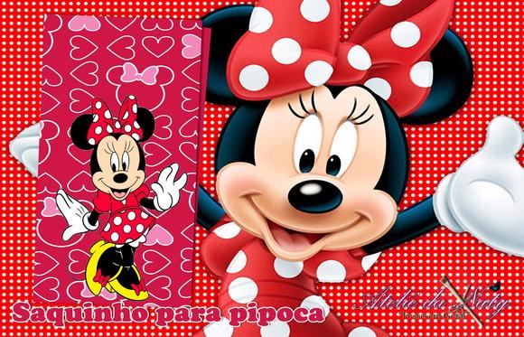 Saquinho para Pipoca - Minnie