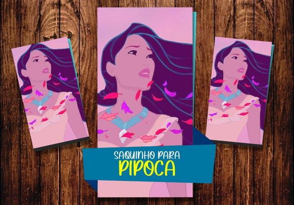 Saquinho para Pipoca - Pocahontas