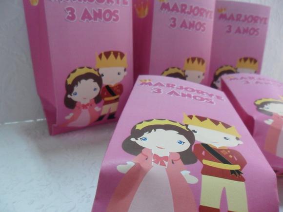 Saquinho para Pipoca - Princesa
