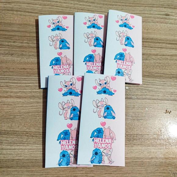 Saquinho para Pipoca - Stitch e Angel
