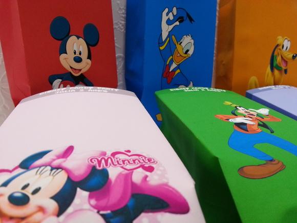 Saquinho para Pipoca - Turma do Mickey 22x10x7