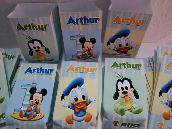 Saquinho para Pipoca - Turma Mickey Baby