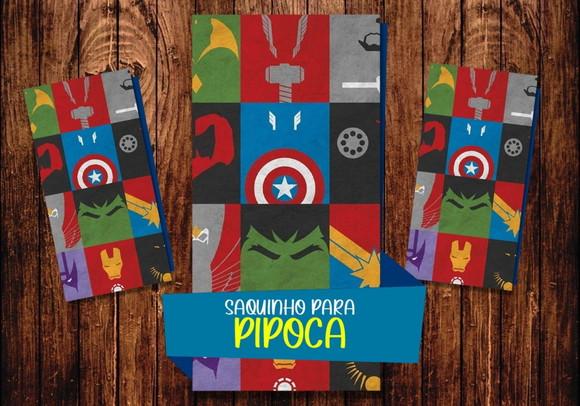 Saquinho para Pipoca - Vingadores