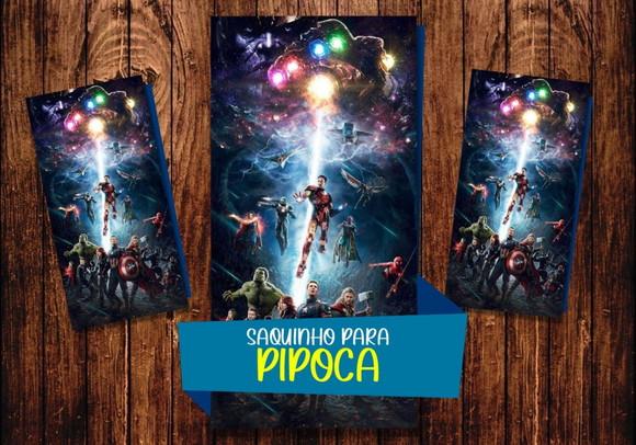 Saquinho para Pipoca - Vingadores