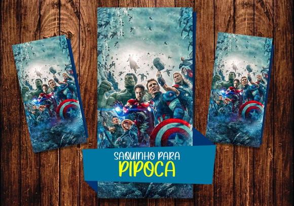 Saquinho para Pipoca - Vingadores