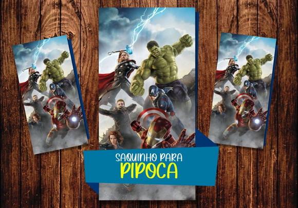 Saquinho para Pipoca - Vingadores