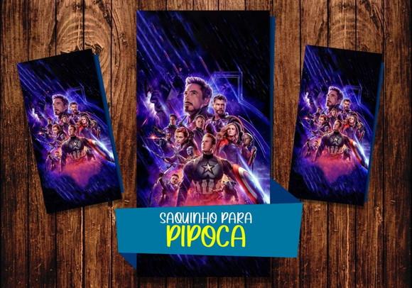 Saquinho para Pipoca - Vingadores
