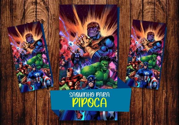 Saquinho para Pipoca - Vingadores