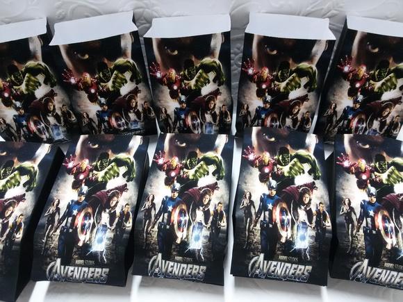Saquinho para Pipoca - Vingadores