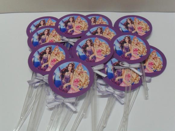 Toppers Da Barbie Princesa E A Popstar
