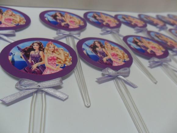 Toppers Da Barbie Princesa E A Popstar