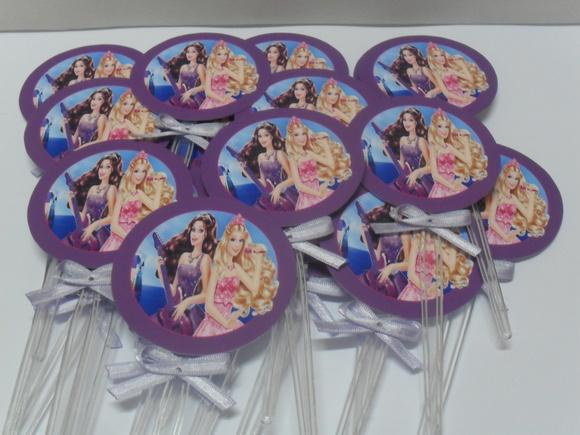 Toppers Da Barbie Princesa E A Popstar
