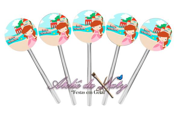 Toppers para Cupcake - Pequena Sereia