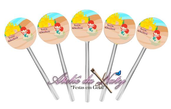 Toppers para Cupcake - Pequena Sereia
