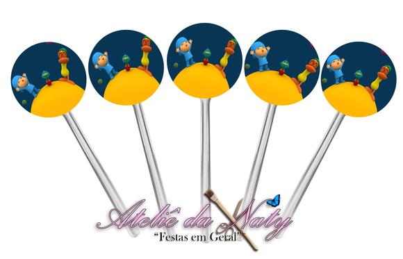 Toppers para Cupcake - Pocoyo