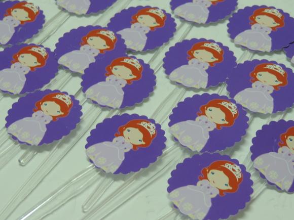 Toppers para Cupcake - Princesa Sofia
