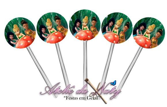 Toppers para Cupcake - Tinkerbell