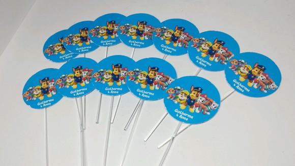 Toppers Para Docinhos - Patrulha Canina