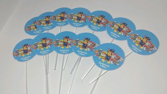 Toppers Para Docinhos - Patrulha Canina