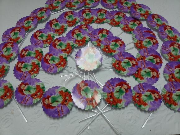 Toppers Para Docinhos - Pequena Sereia