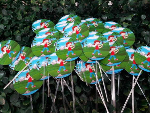 Toppers Para Docinhos - Pescaria