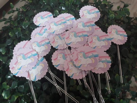 Toppers Para Docinhos - Unicórnio