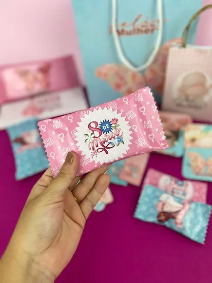 Adesivo para Kit Kat - Dia da Mulher