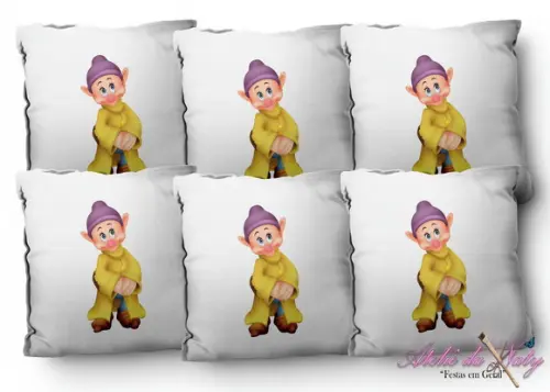 Almofada 15x15 - Branca de Neve