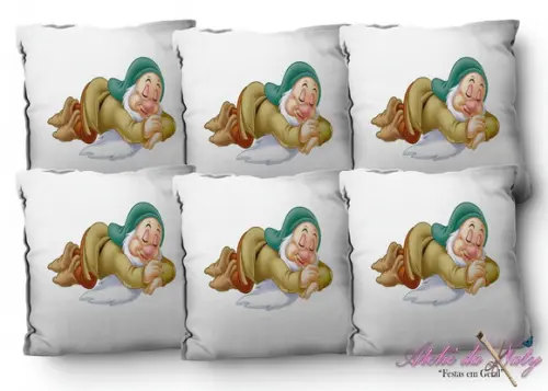 Almofada 15x15 - Branca de Neve