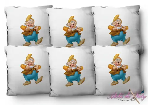 Almofada 15x15 - Branca de Neve