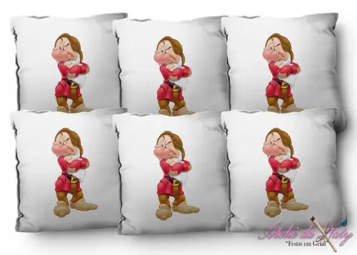 Almofada 15x15 - Branca de Neve