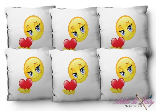 Almofada 15x15 - Emoji