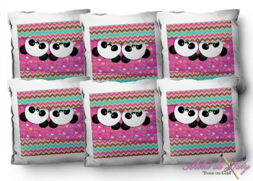 Almofada 15x15 - Pandinha
