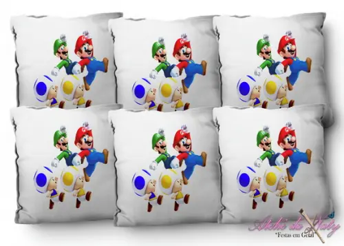 Almofada 15x15 - Super Mario