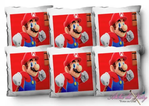 Almofada 15x15 - Super Mario