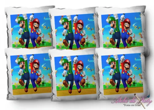 Almofada 15x15 - Super Mario