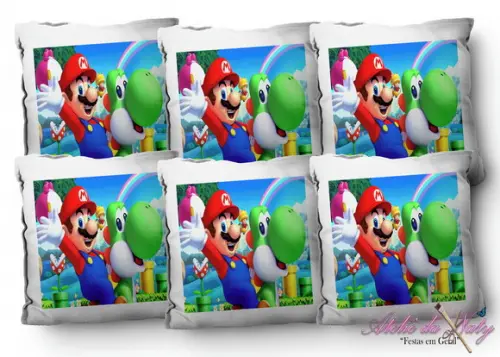 Almofada 15x15 - Super Mario