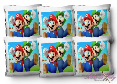 Almofada 15x15 - Super Mario