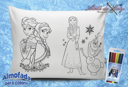 Almofada para colorir - Frozen