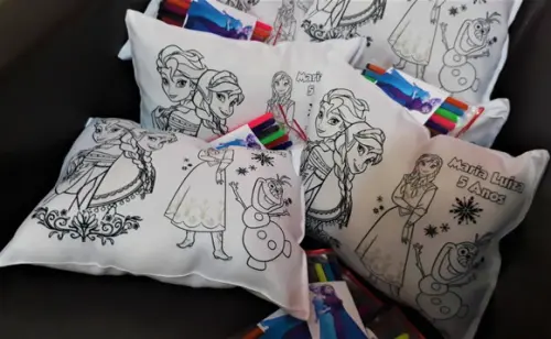 Almofada para colorir - Frozen