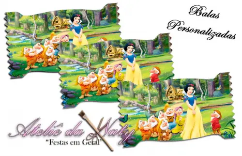 Bala Personalizada - Branca de Neve