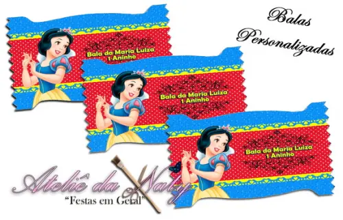 Bala Personalizada - Branca de Neve