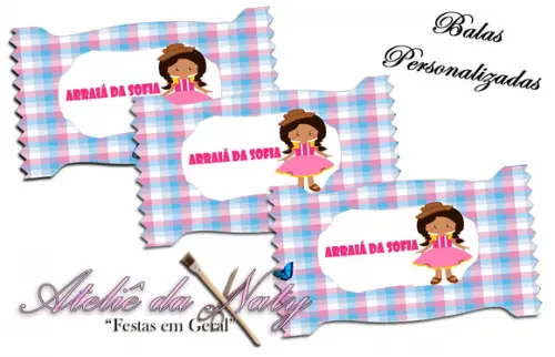 Bala Personalizada - Festa Junina