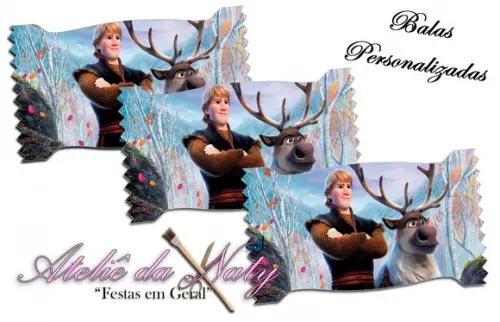 Bala Personalizada - Frozen 2