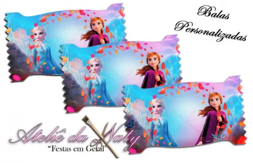 Bala Personalizada - Frozen 2