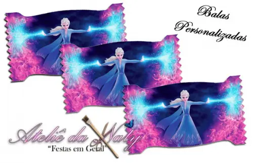 Bala Personalizada - Frozen 2