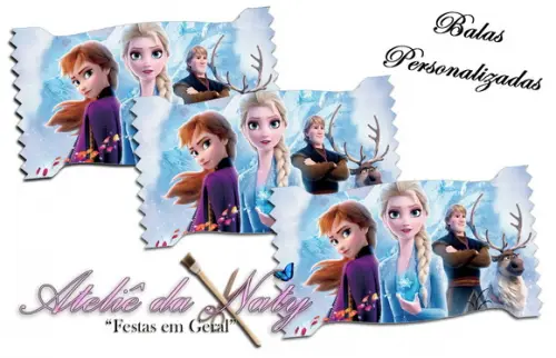 Bala Personalizada - Frozen 2