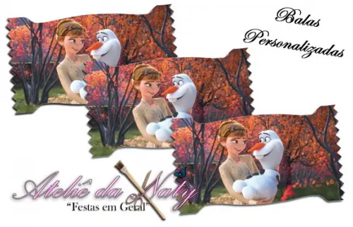 Bala Personalizada - Frozen 2