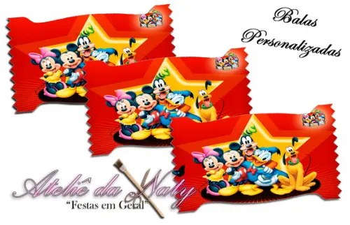 Bala Personalizada - Mickey e Minnie