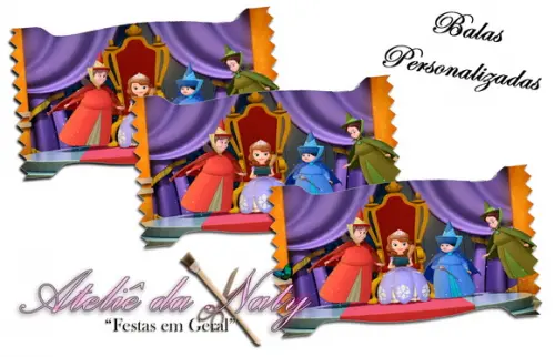Bala Personalizada - Princesinha Sophia